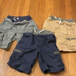Set of 3 boys Hanna Andersson cargo shorts